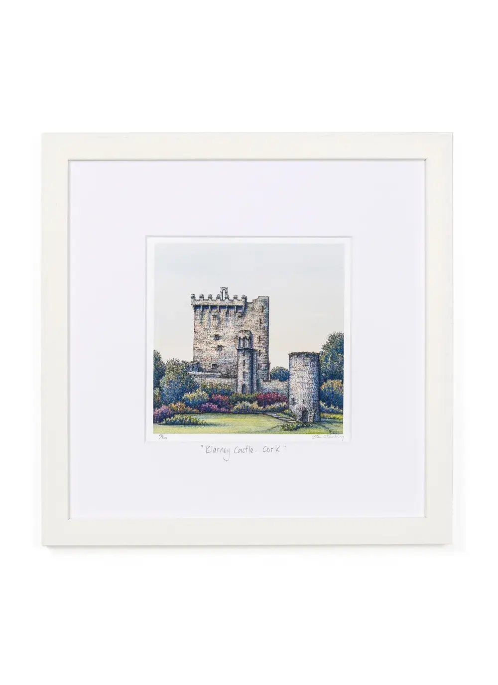 Framed Artwork Print of Blarney Castle Made in Ireland Perfect Irish Gift or Home Decor